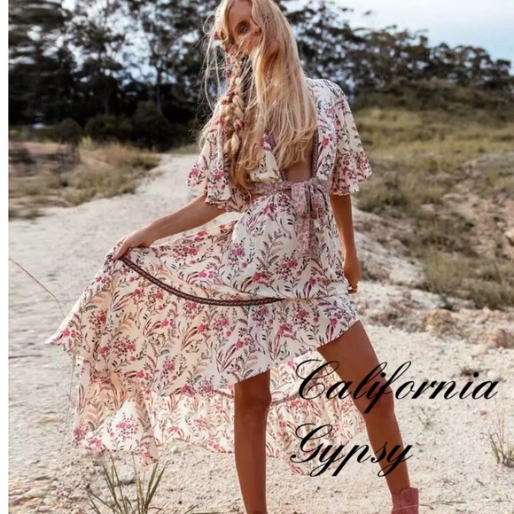 LAST ONE🎉High Low Floral Dress - Picture 16 of 16